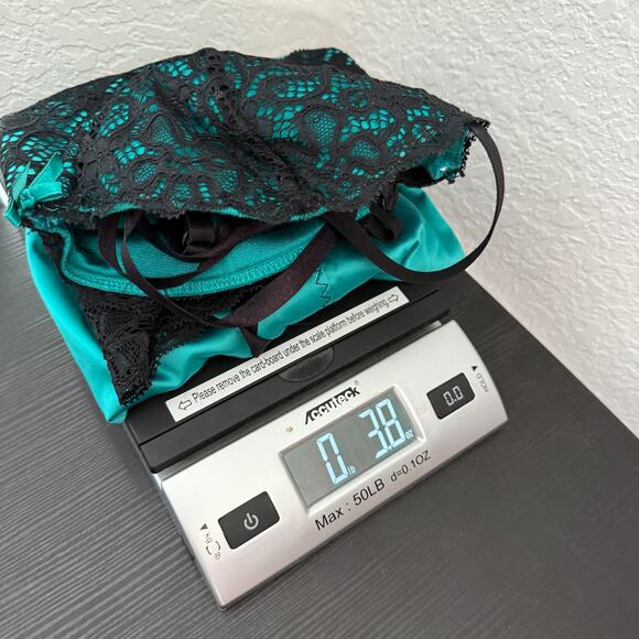 Frederick's of Hollywood Satin Lace Up Back Padded Chemise Women's Size Large - Picture 12 of 12